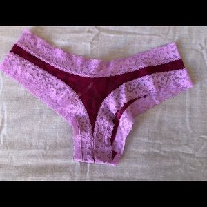 Lacy pink and purple panties